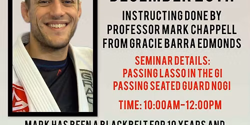 Professor Mark Chappell Jiu-jitsu Seminar