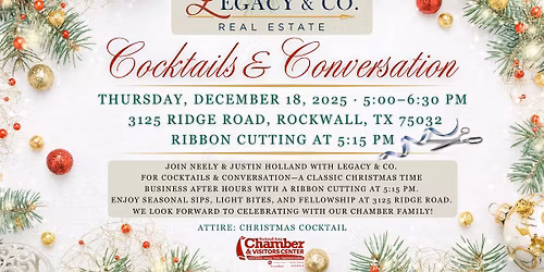 Cocktails and Conversation- Hosted by Legacy & Co.