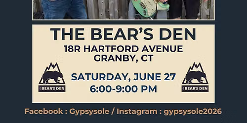 Gypsysole on the deck at The Bear's Den
