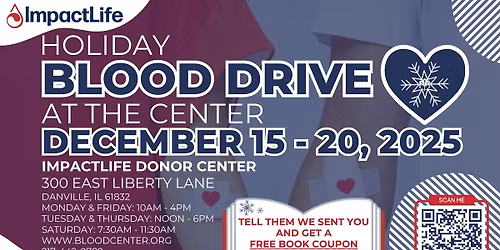 ImpactLife Holiday Blood Drive
