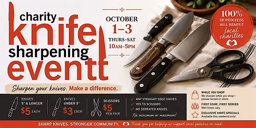 Charity Knife Sharpening