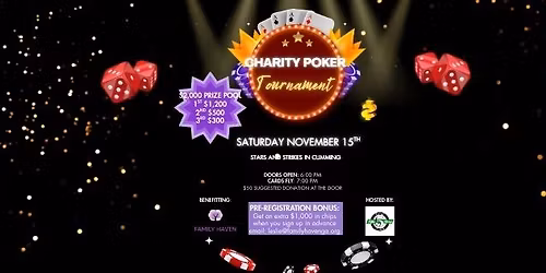 Charity Poker Tournament benefiting Family Haven