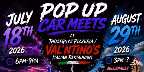 Pop up car meet! August!