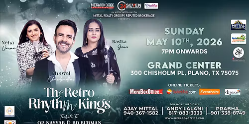 The Retro Rhythms Kings | Tribute to OP Nayyar & RD Burman - Neha Varma | Dhawal C | Rasika Ganoo