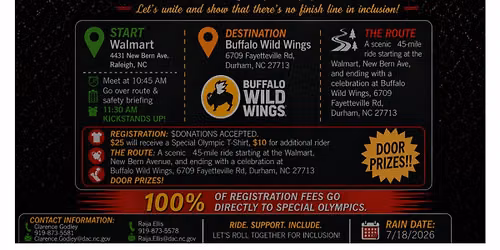 Special Olympics Charity Ride