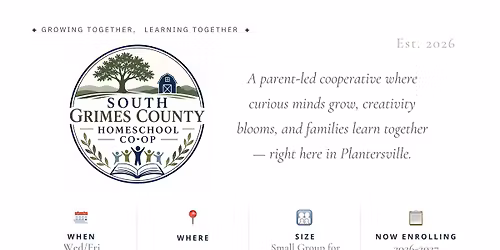 SGC Homeschool Co-OP Information Social 