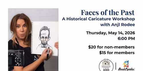 Faces of the Past: A Historical Caricature Workshop with Anjl Rodee