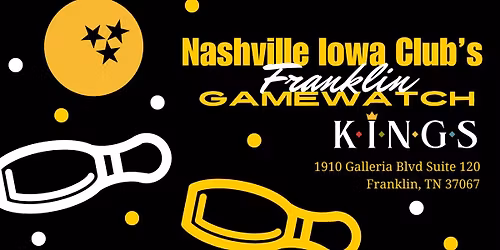 Nashville Iowa Club Game Watch at USC (Time TBA) - Kings Cool Springs