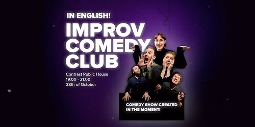 G\u00f6teborg Improv Comedy Club (ENGLISH) @ Contrast Public House 28.10.26