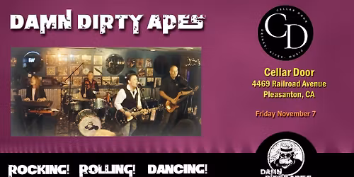 Damn Dirty Apes @ Cellar Door!