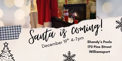 Santa Claus is coming to Christmas at Shandyland (Shandy\u2019s Pools)