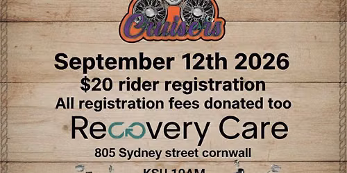 Charity Ride. 