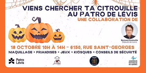 Viens chercher ta citrouille au Patro 🎃 | Activité gratuite