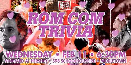 Rom Com trivia at The Vineyard at Hershey