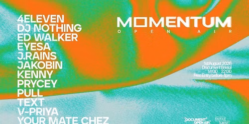 Momentum Open Air: House & Garage Day Party (FREE ENTRY)