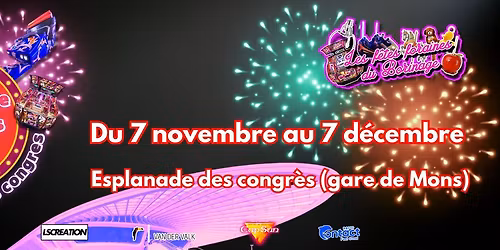 La foire d'automne de Mons sur l'esplanade des congr\u00e8s (gare de Mons)