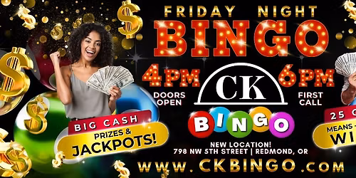 Friday Night Bingo - Big Jackpots in Redmond OR