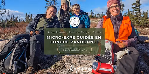 Micro-expé guidée en longue randonnée | Gallix