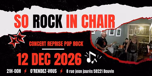 \ud83c\udfb8 SO ROCK IN CHAIR EN CONCERT \u00c0 BAUVIN ! \ud83e\udd18