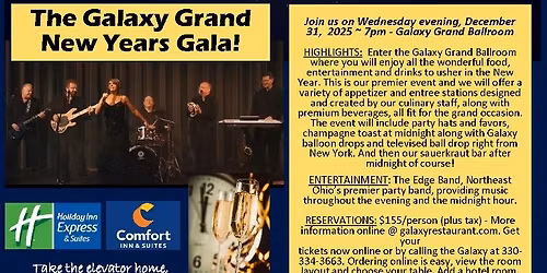 Grand New Years Celebration Gala in the Ballroom