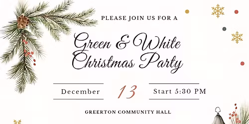Green & White Christmas Party 