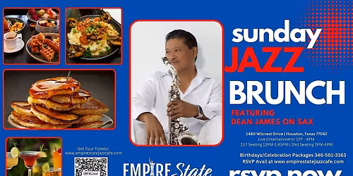 4\/26- Sunday Jazz Brunch w\/Dean James (2 PM Seating)