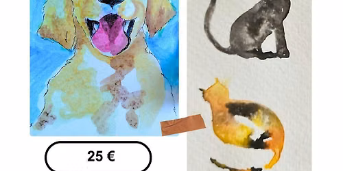 Retrata tu mascota. Taller de acuarela