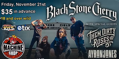 BLACK STONE CHERRY SOLD OUT