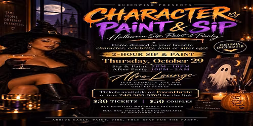 Character Paint & Sip: Halloween Edition