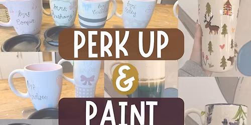 Perk Up & Paint - Pottery Coffee Cup Class