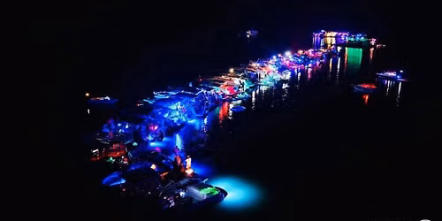 Lake Monroe Annual Tie Up Friday Cove Glow Party