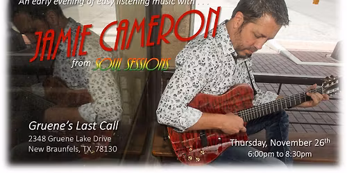 Jamie Cameron from SOUL SESSIONS