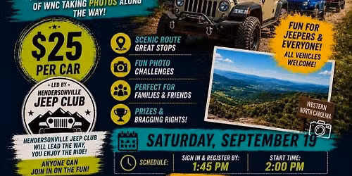 Scavenger Hunt Ride- By Hendersonville Jeep Club