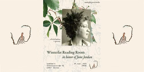 Winterfat Reading Room Berlin: in honor of June Jordan