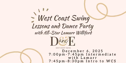 December WCS Lesson & Dance with Lamarr Williford - Ugly Christmas Sweater Edition