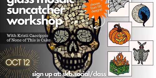 Spooky Glass Mosaic Suncatcher Workshop