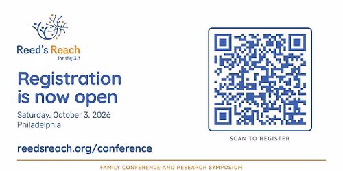 Reed's Reach for 15q13.3 inaugural conference