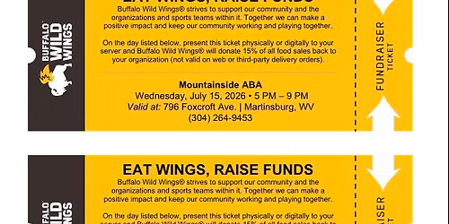Eat Wings, Raise Funds for Mountainside ABA -- Inwood