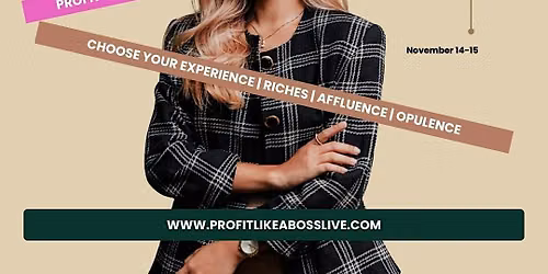 Profit Like a Boss Live Business Conference