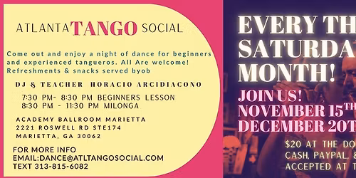 Atlanta Tango Social November Milonga