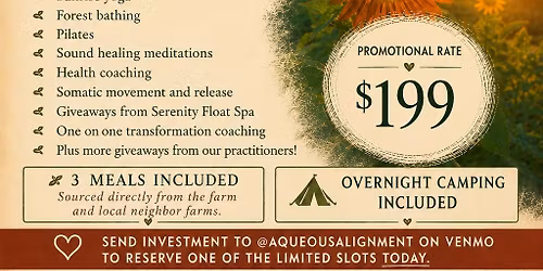 Aqueous Alignment Retreat at Oasis Lakes Teaching Farm