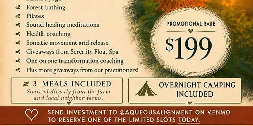Aqueous Alignment Retreat at Oasis Lakes Teaching Farm