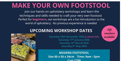 Make Your Own Round Pouffe