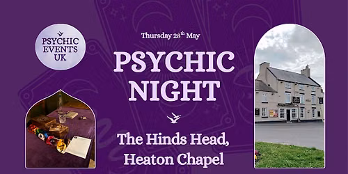 PSYCHIC READINGS NIGHT Thursday 9th July, The Hinds Head