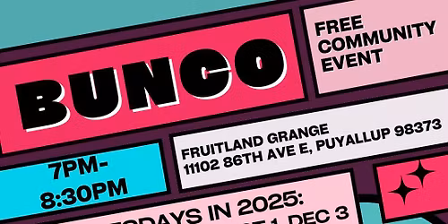 Free Community Event--BUNCO