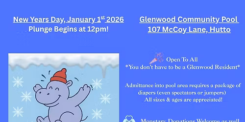 Glenwood HOA Polar Plunge & Diaper Drive