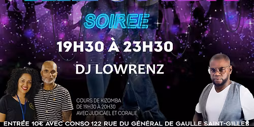 KIZOMBA au Rooftop Dimanche 16 Nov  de 19h30 \u00e0 23h30 avec DJ LOWRENZ Cours+ Soir\u00e9e