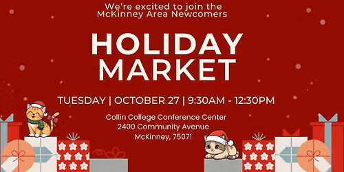 Holiday Market with the McKinney Newcomers Club