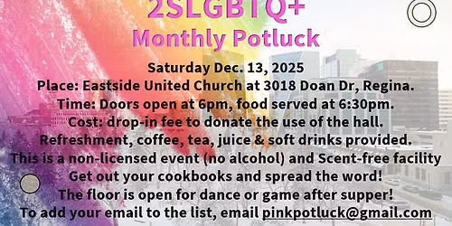 2SLGBTQ+ Monthly Potluck