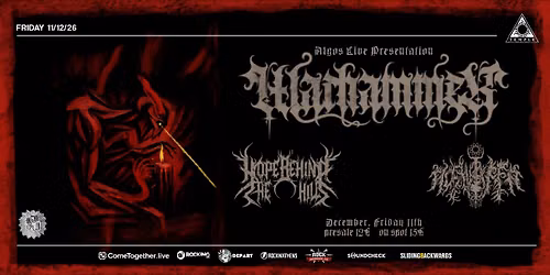 WARHAMMER - ALGOS LIVE PRESENTATION at Black Temple Athens + Hope Behind the Hills+ Noxulifer